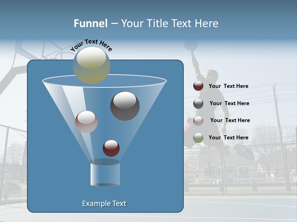 Man Scoring Park PowerPoint Template