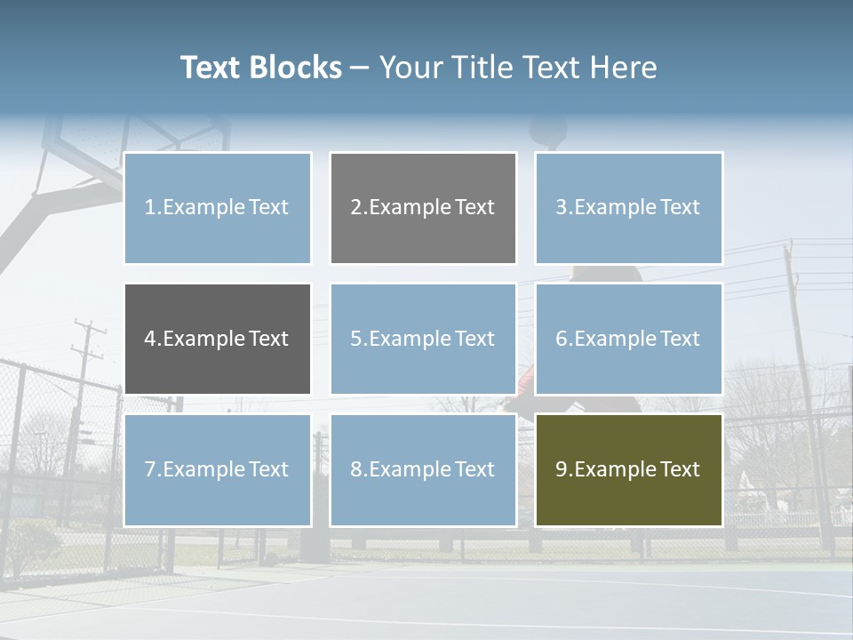 Man Scoring Park PowerPoint Template