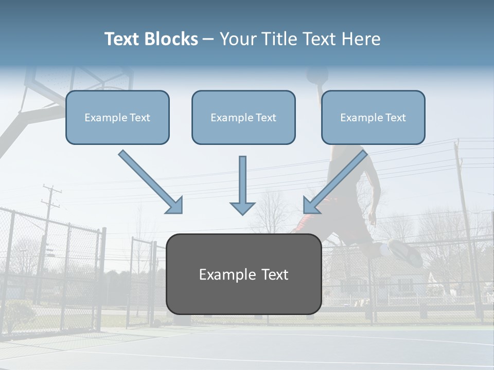 Man Scoring Park PowerPoint Template