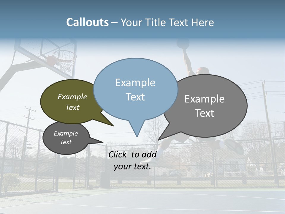 Man Scoring Park PowerPoint Template