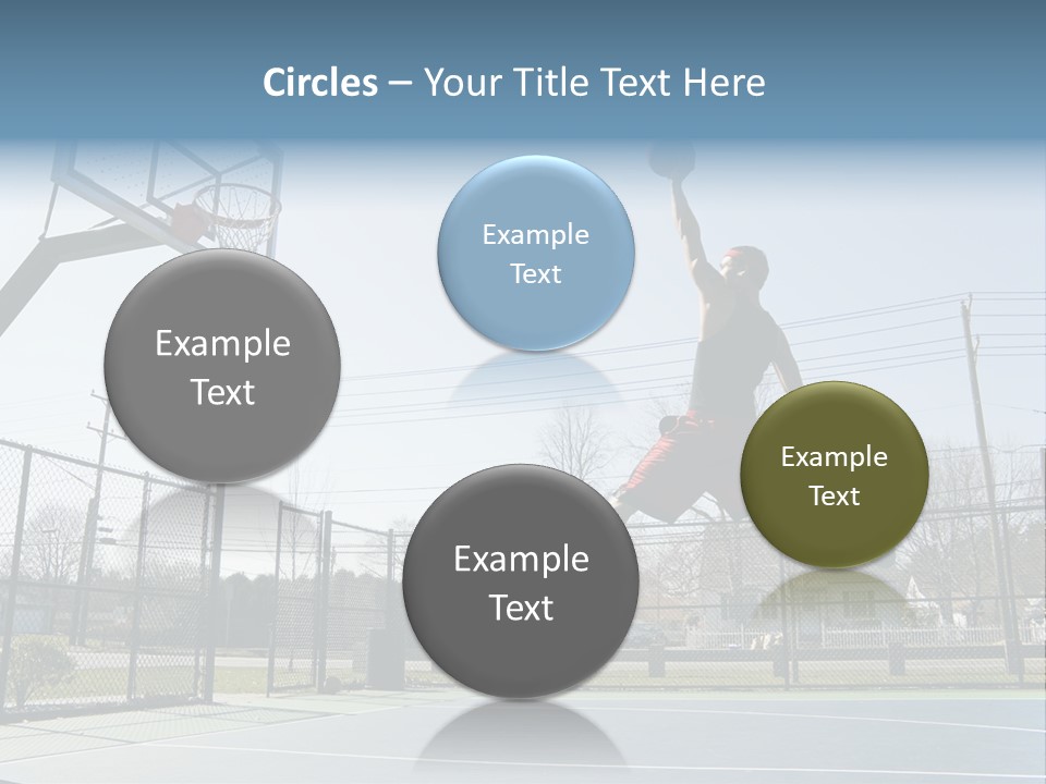 Man Scoring Park PowerPoint Template