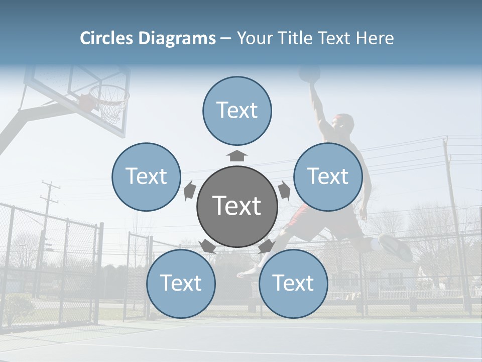 Man Scoring Park PowerPoint Template