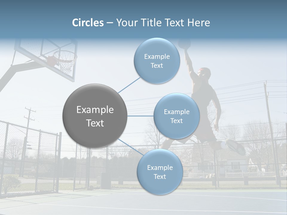 Man Scoring Park PowerPoint Template