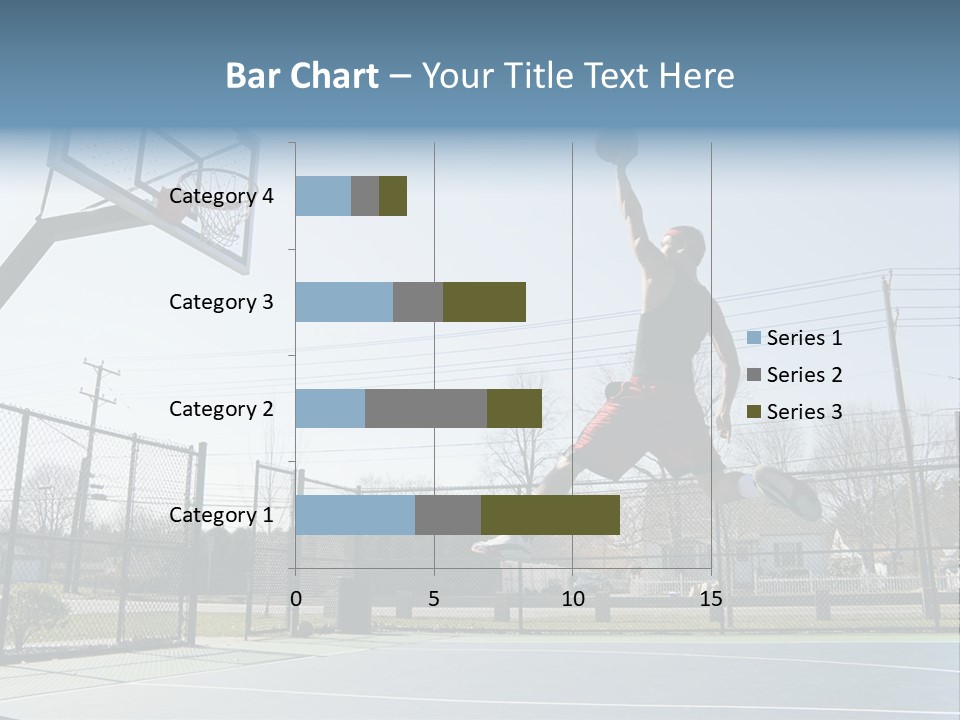 Man Scoring Park PowerPoint Template