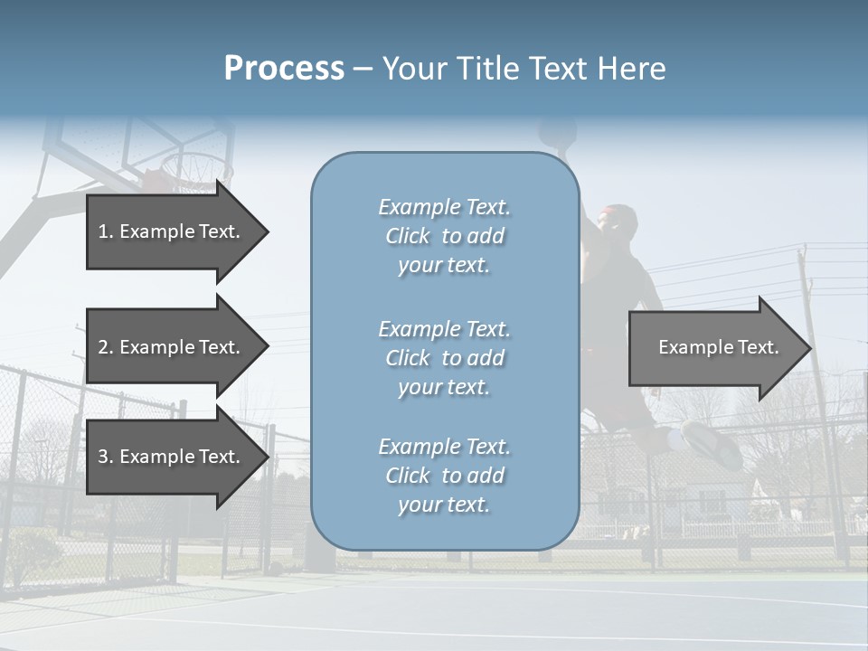 Man Scoring Park PowerPoint Template