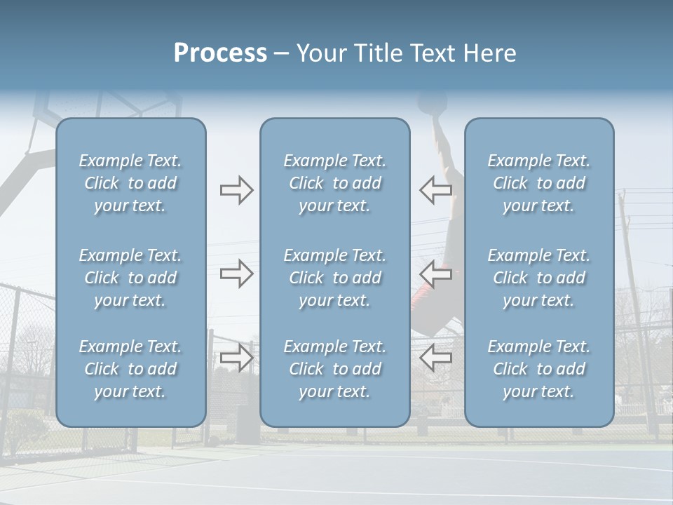 Man Scoring Park PowerPoint Template