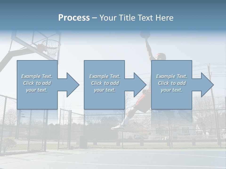 Man Scoring Park PowerPoint Template