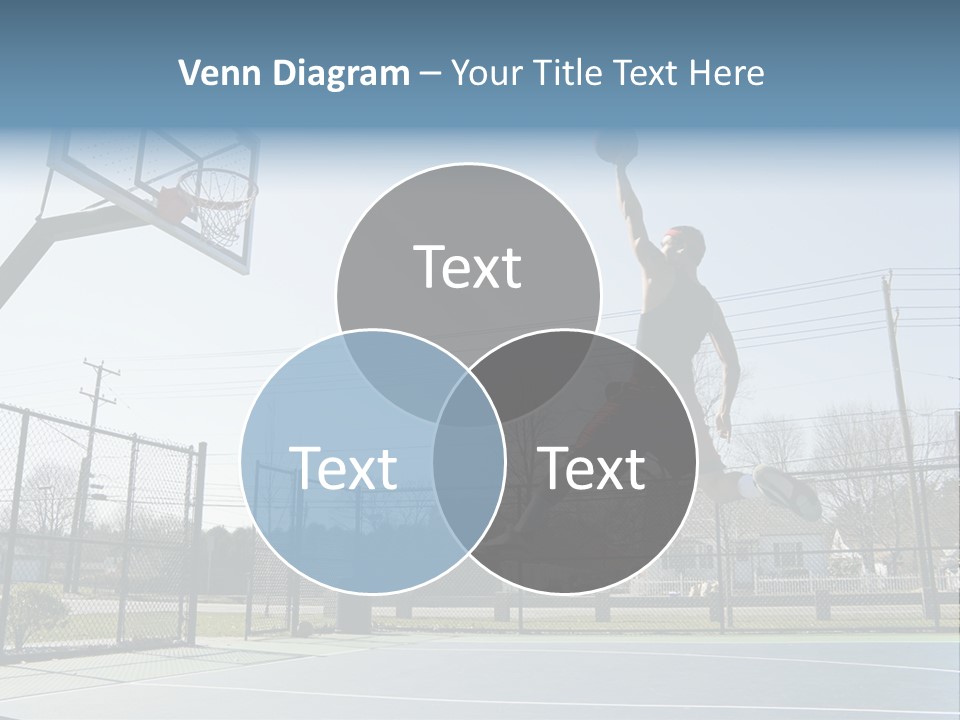 Man Scoring Park PowerPoint Template