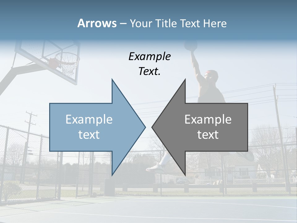 Man Scoring Park PowerPoint Template