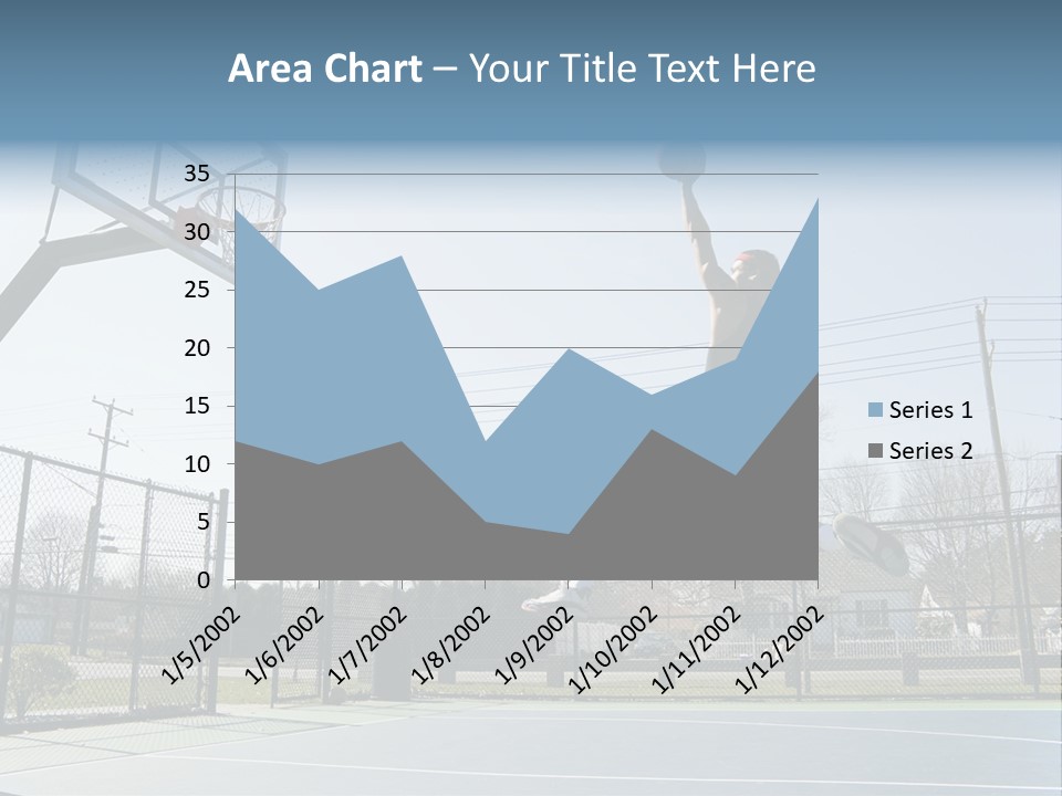 Man Scoring Park PowerPoint Template