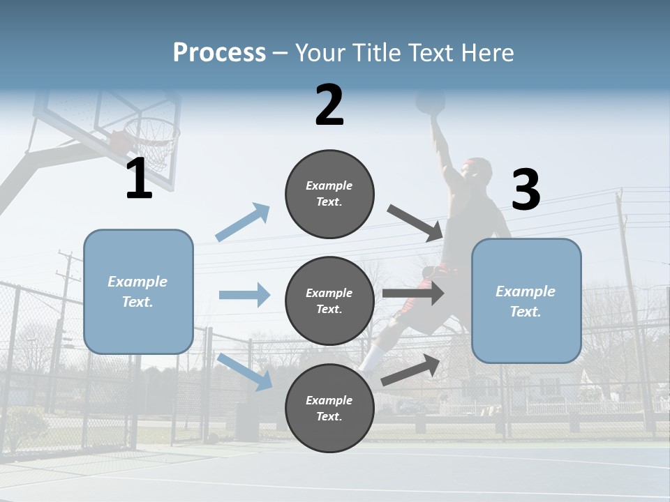 Man Scoring Park PowerPoint Template