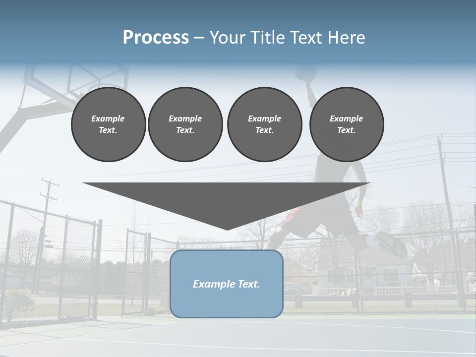 Man Scoring Park PowerPoint Template