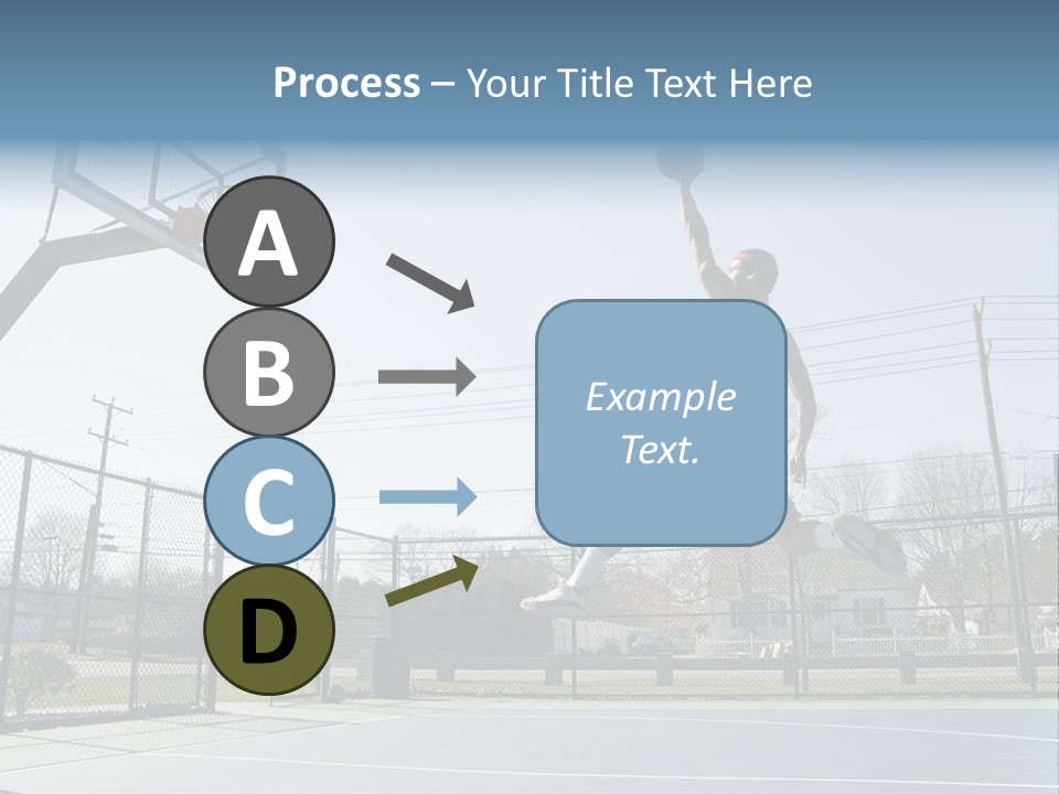 Man Scoring Park PowerPoint Template