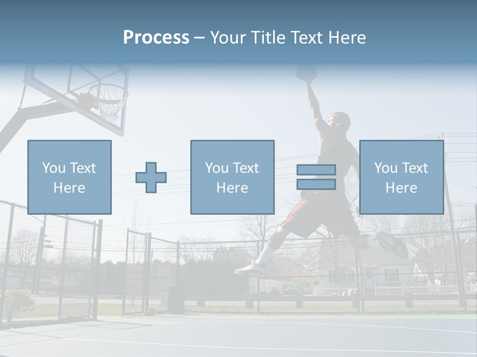 Man Scoring Park PowerPoint Template
