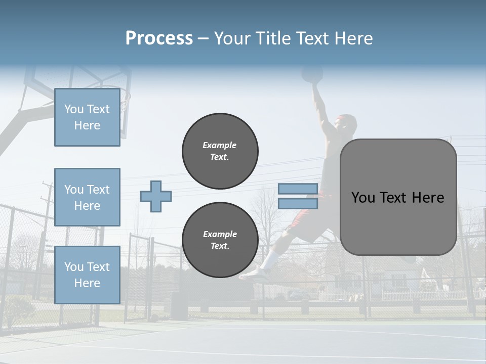 Man Scoring Park PowerPoint Template