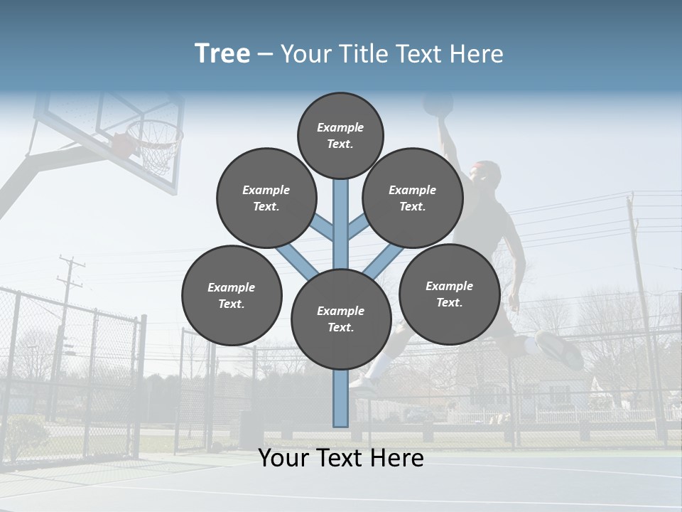 Man Scoring Park PowerPoint Template