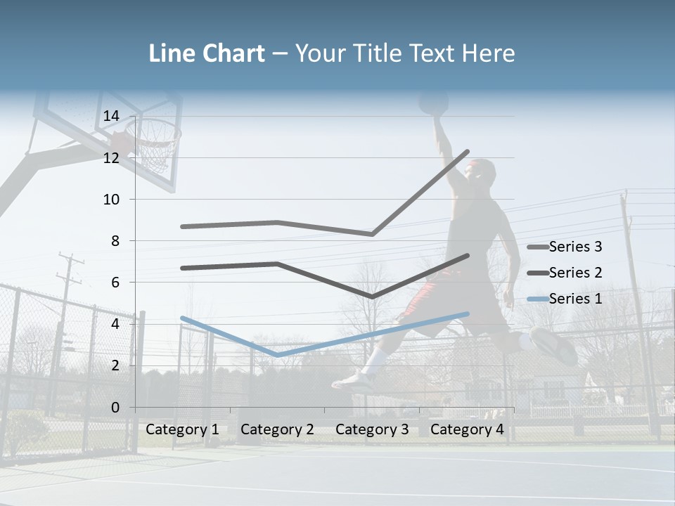 Man Scoring Park PowerPoint Template