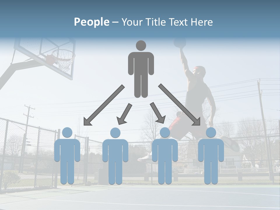 Man Scoring Park PowerPoint Template