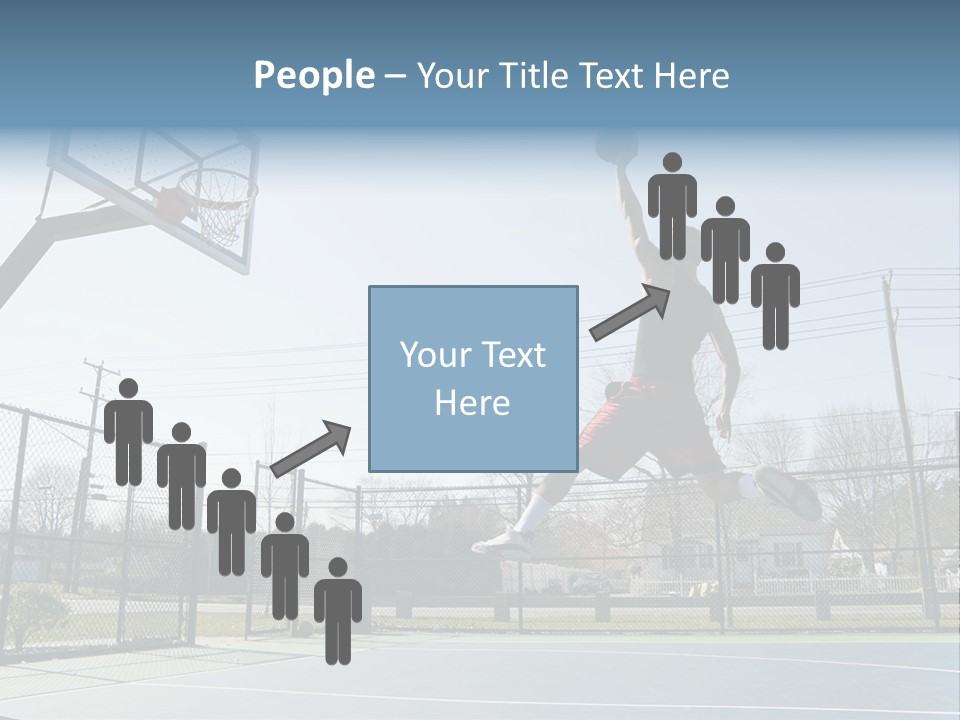 Man Scoring Park PowerPoint Template