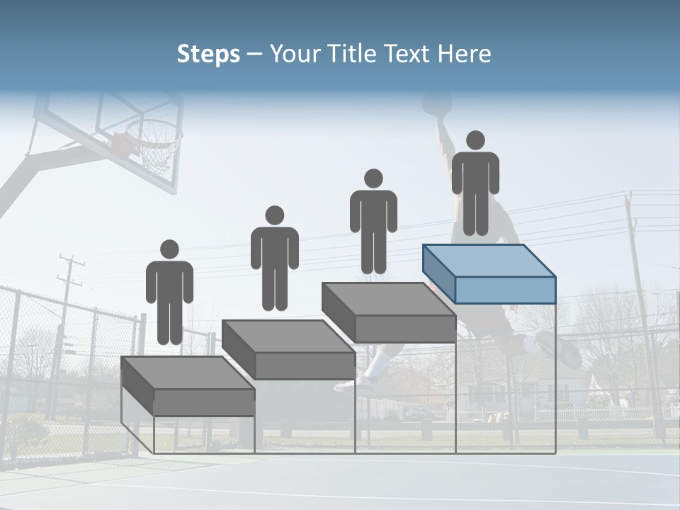 Man Scoring Park PowerPoint Template