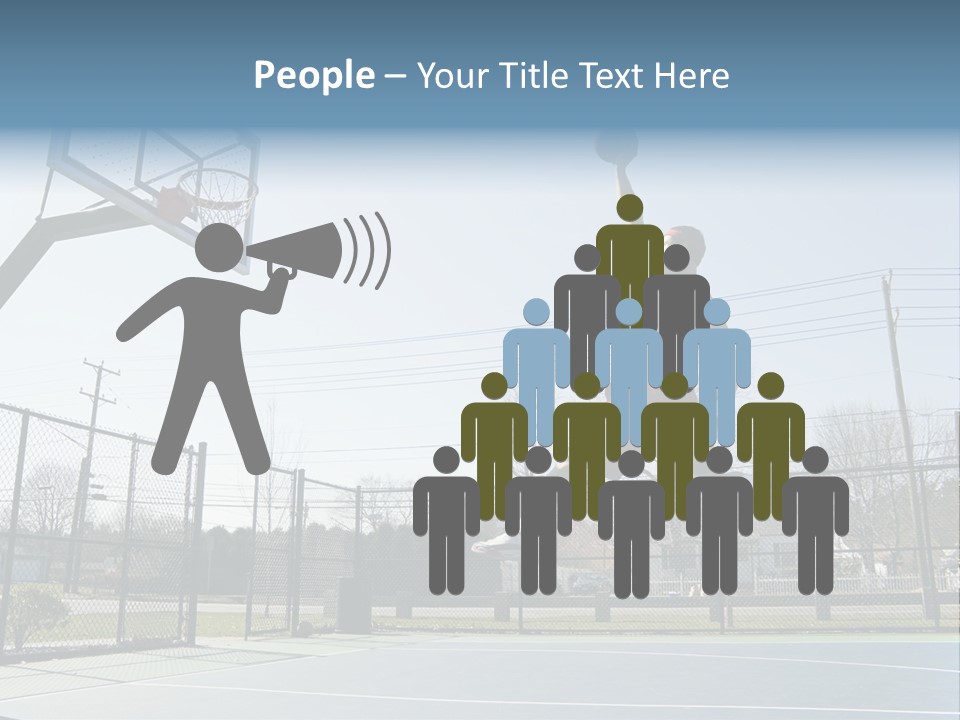 Man Scoring Park PowerPoint Template