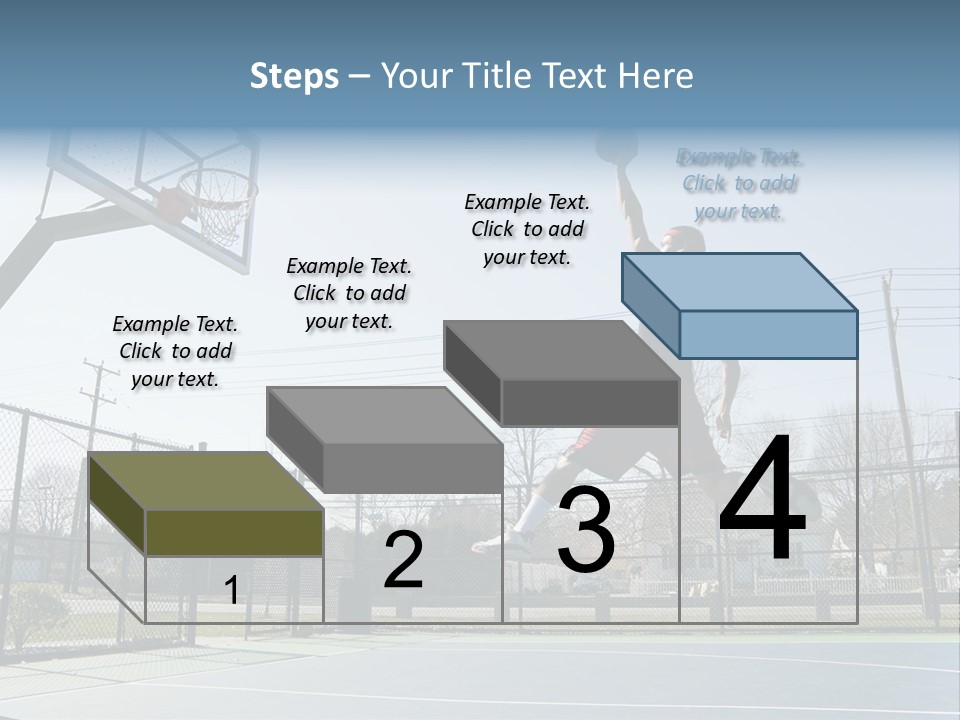 Man Scoring Park PowerPoint Template
