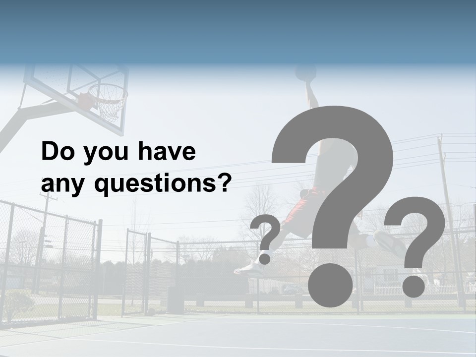 Man Scoring Park PowerPoint Template