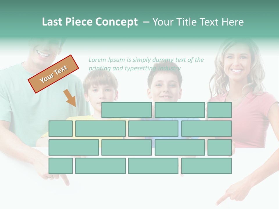 Copy Space Smile Family PowerPoint Template