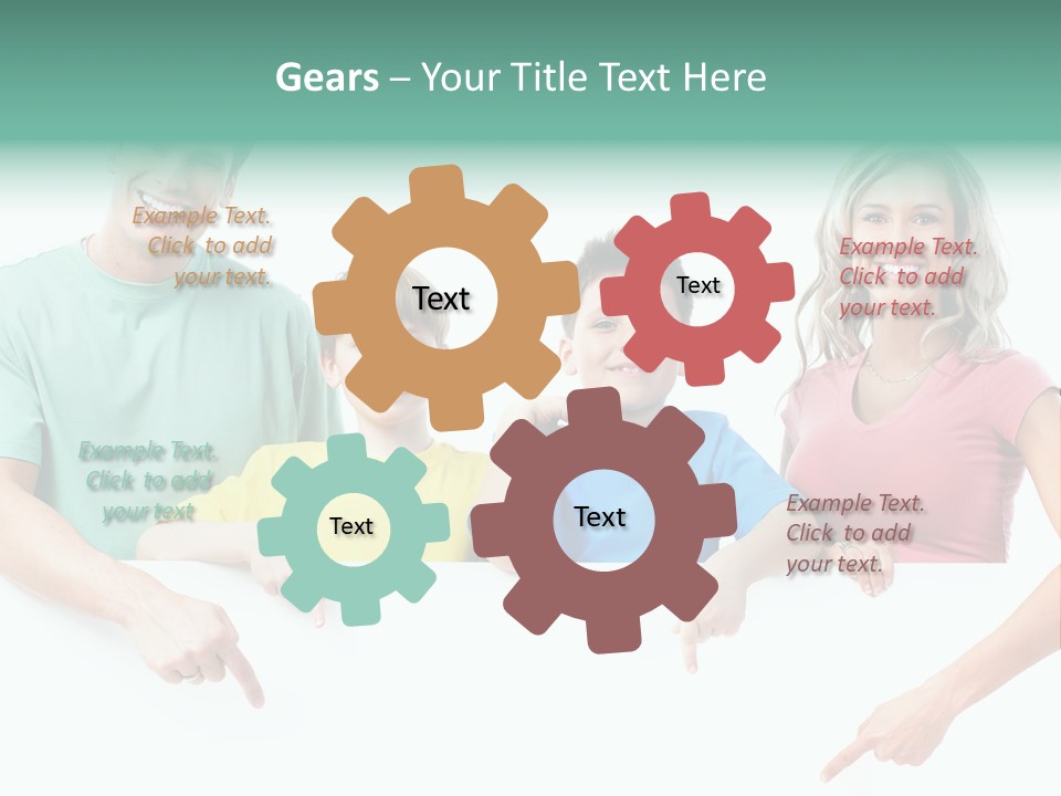 Copy Space Smile Family PowerPoint Template