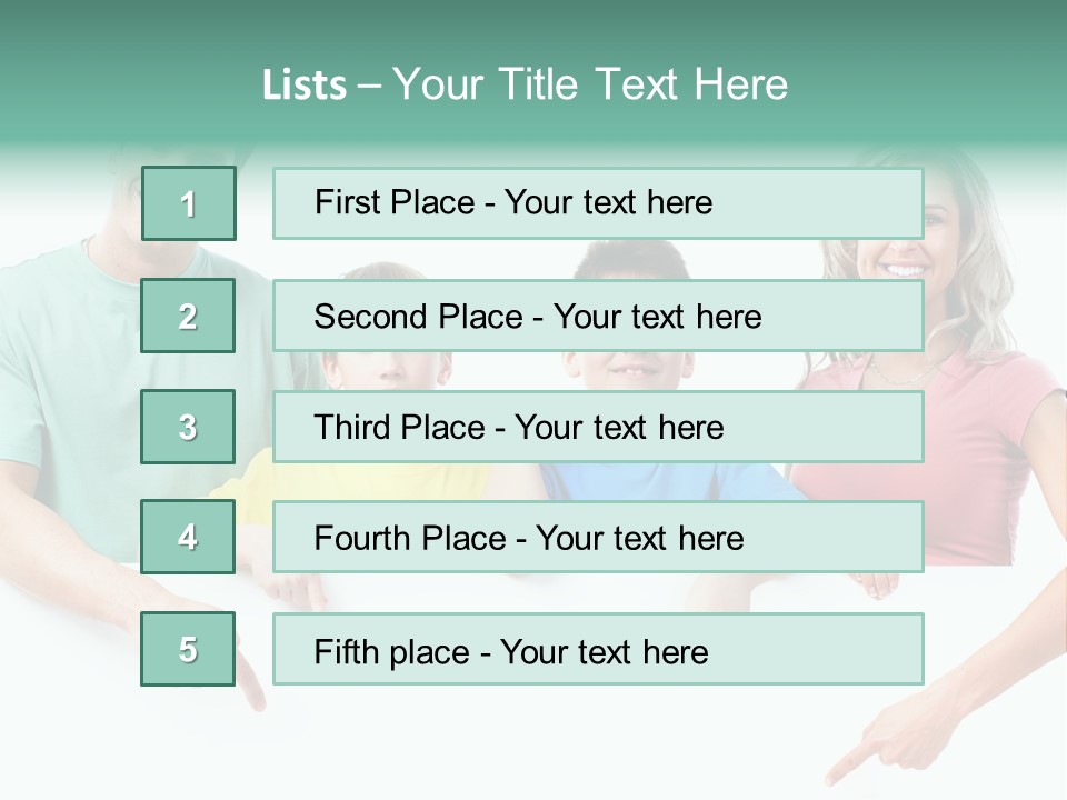 Copy Space Smile Family PowerPoint Template
