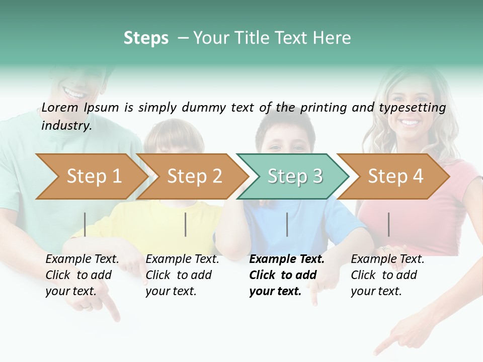 Copy Space Smile Family PowerPoint Template