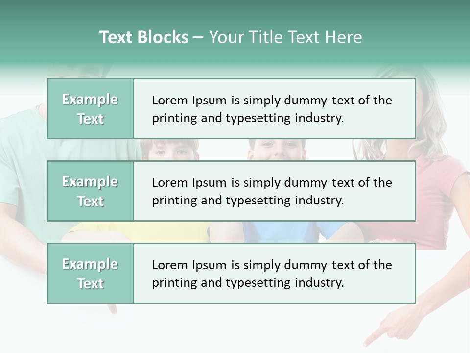 Copy Space Smile Family PowerPoint Template