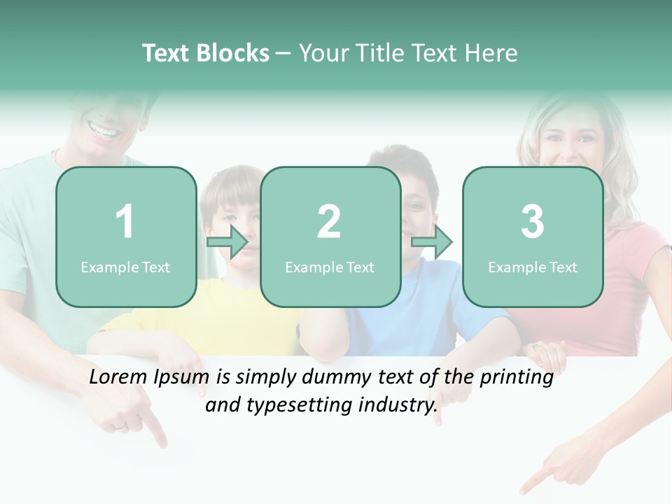 Copy Space Smile Family PowerPoint Template