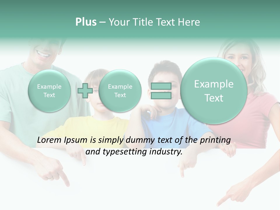 Copy Space Smile Family PowerPoint Template