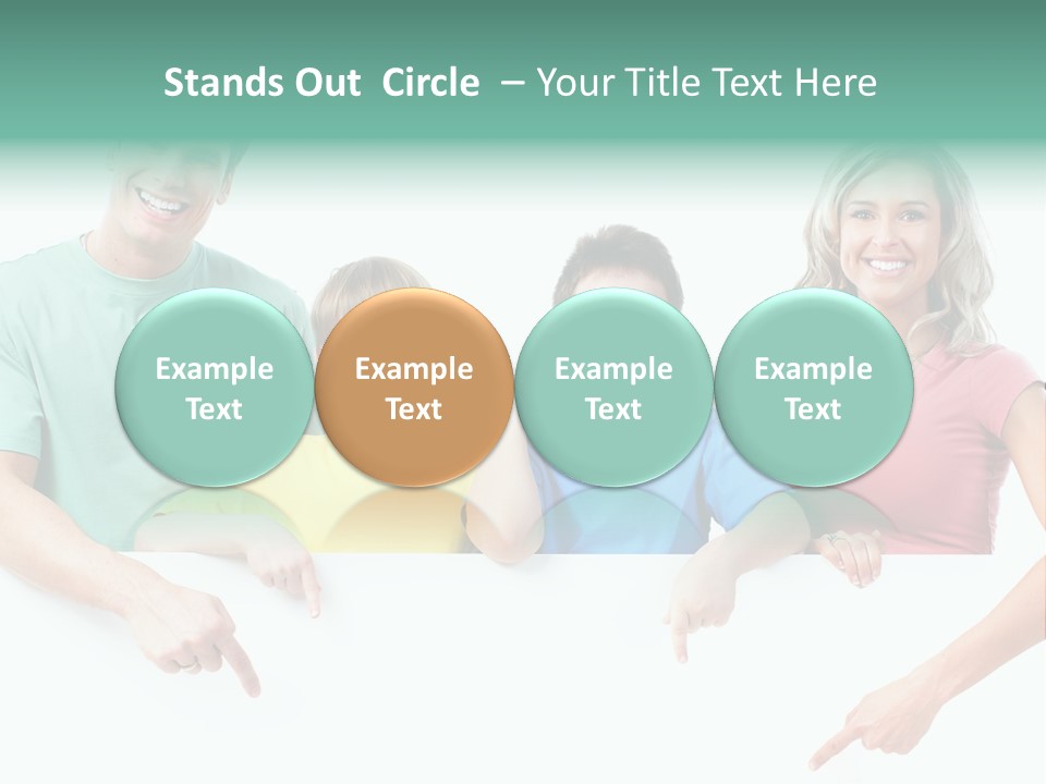 Copy Space Smile Family PowerPoint Template