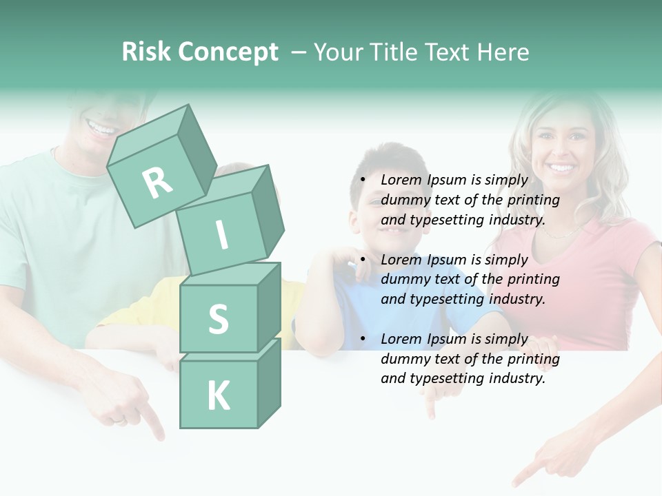 Copy Space Smile Family PowerPoint Template