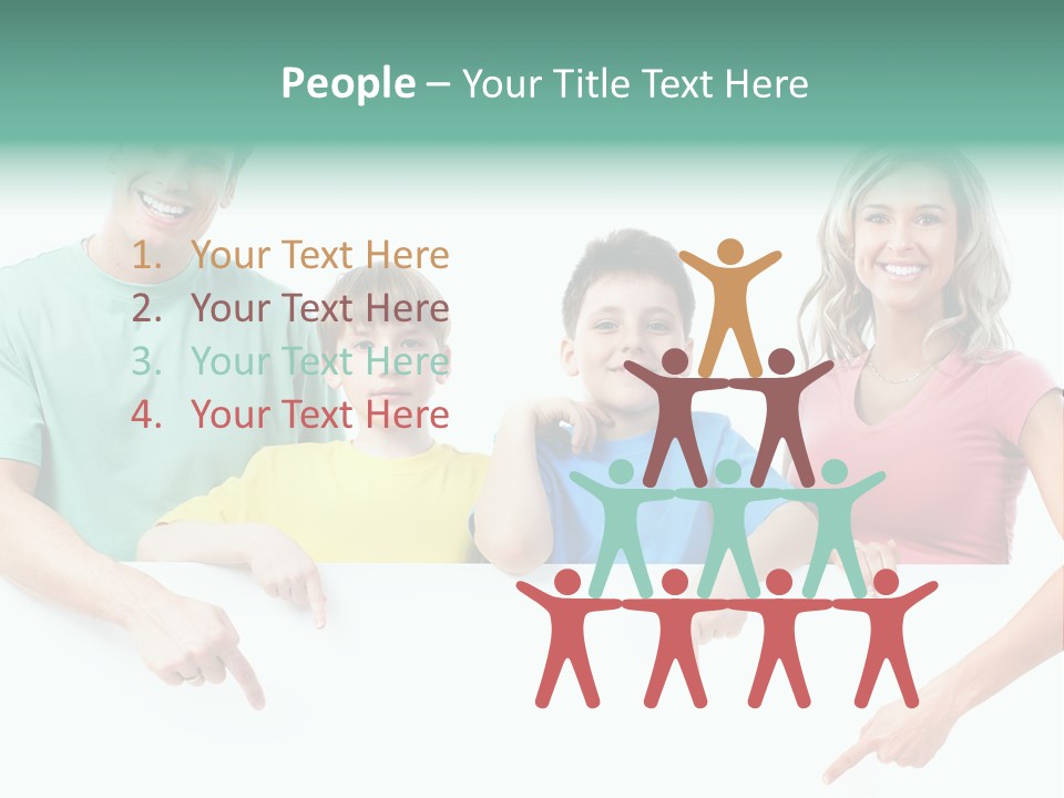 Copy Space Smile Family PowerPoint Template