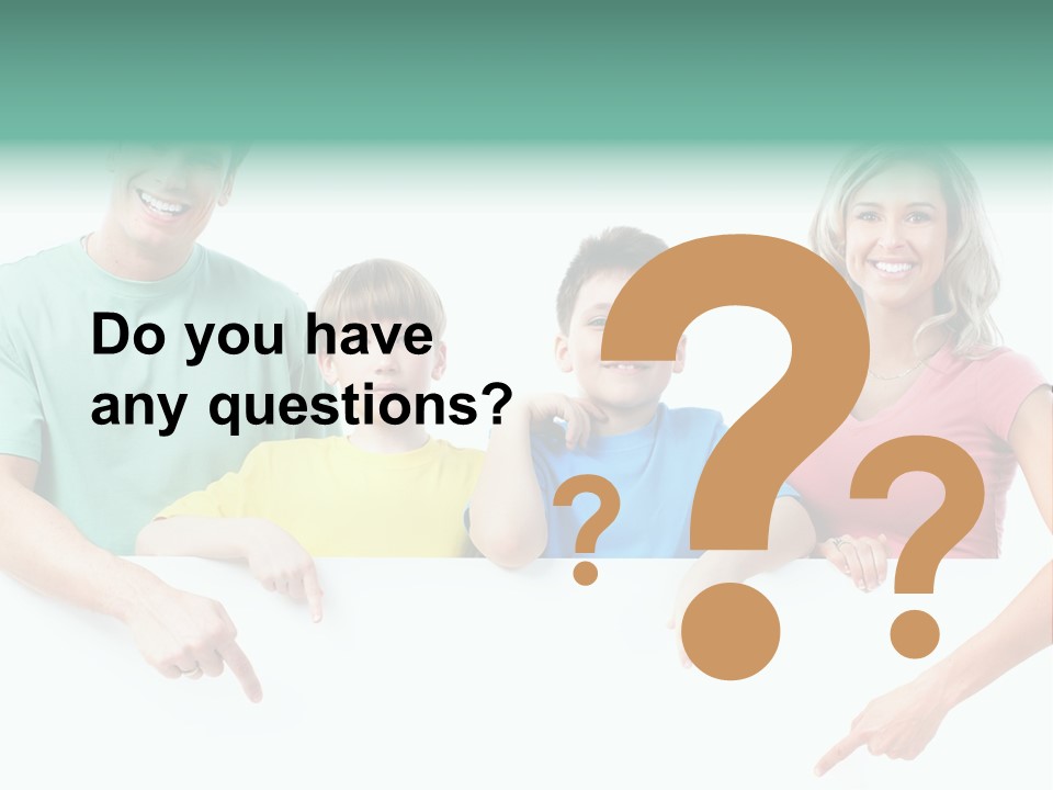 Copy Space Smile Family PowerPoint Template