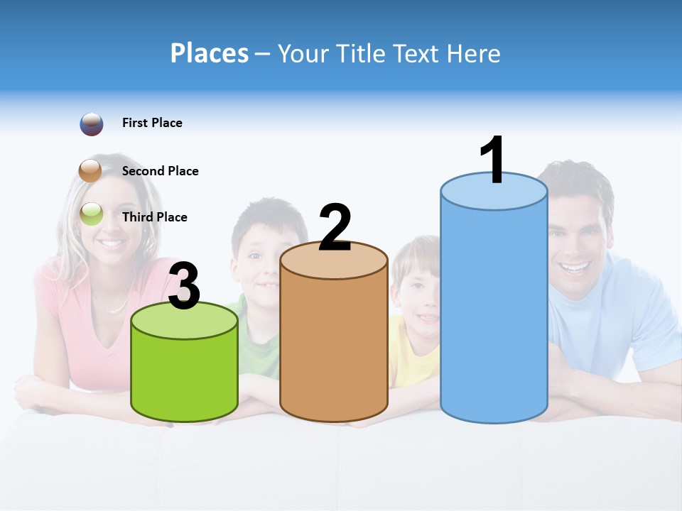 Happiness Sofa Infant PowerPoint Template