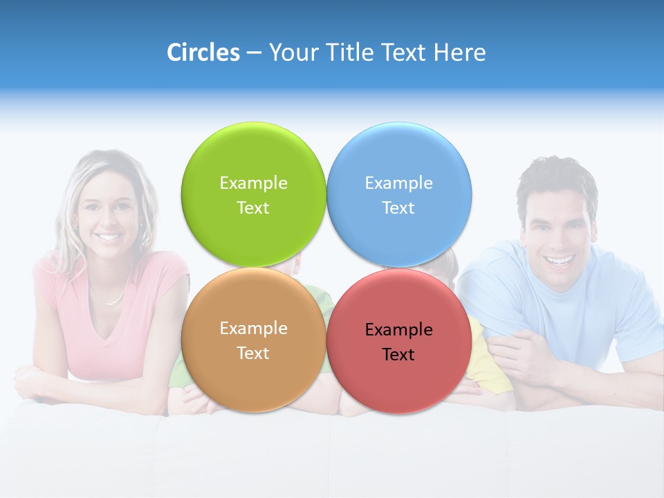 Happiness Sofa Infant PowerPoint Template