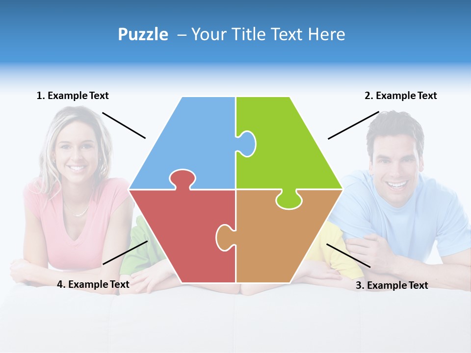 Happiness Sofa Infant PowerPoint Template