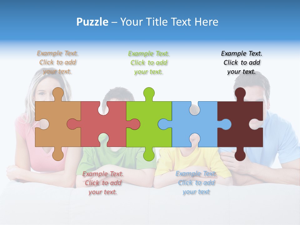 Happiness Sofa Infant PowerPoint Template