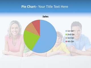 Happiness Sofa Infant PowerPoint Template