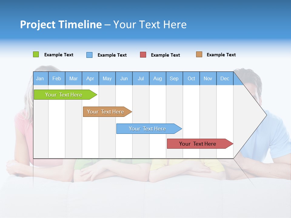 Happiness Sofa Infant PowerPoint Template