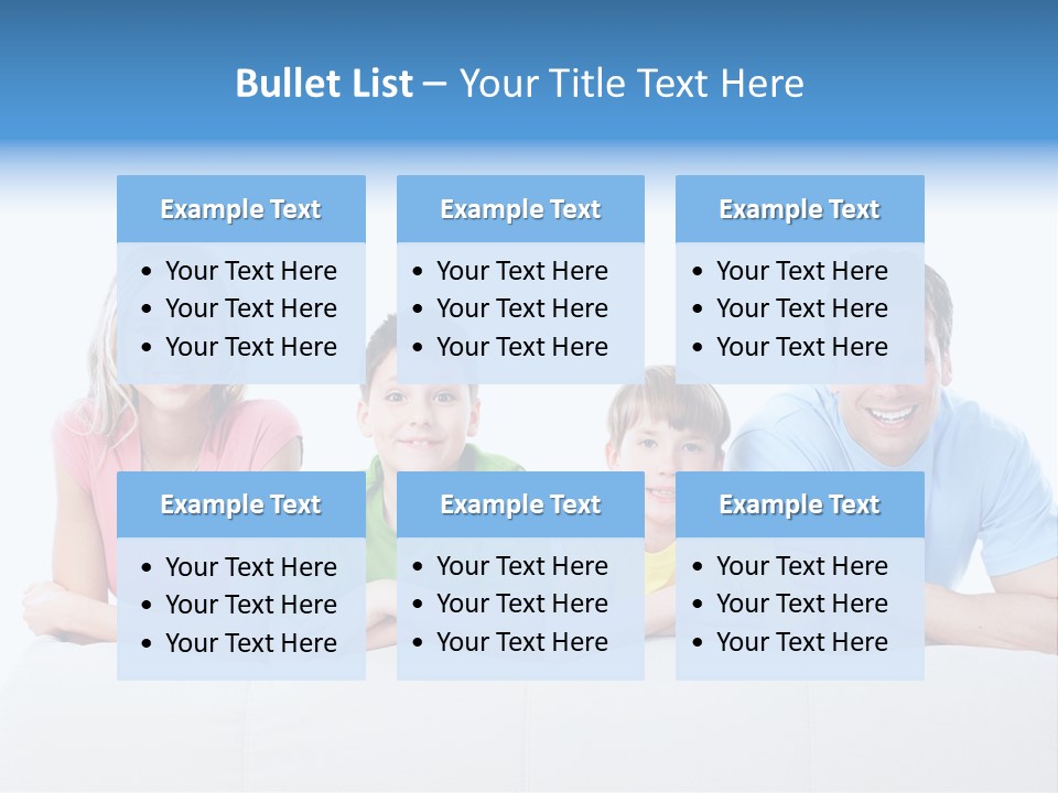 Happiness Sofa Infant PowerPoint Template