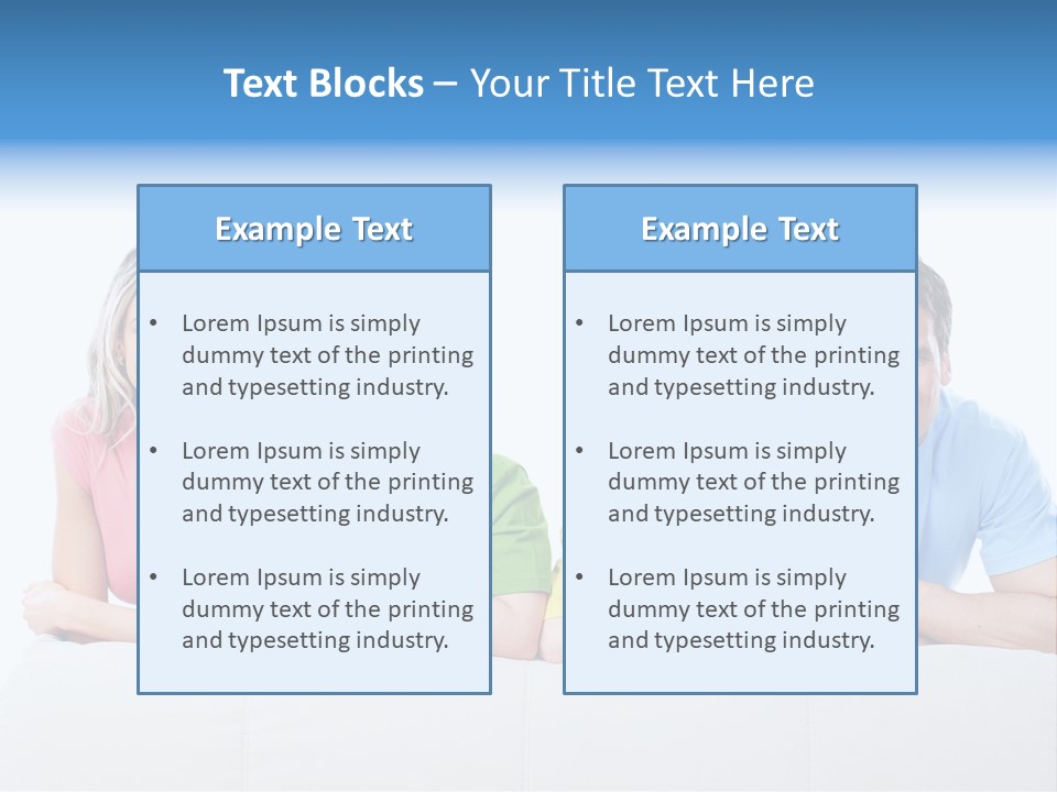 Happiness Sofa Infant PowerPoint Template