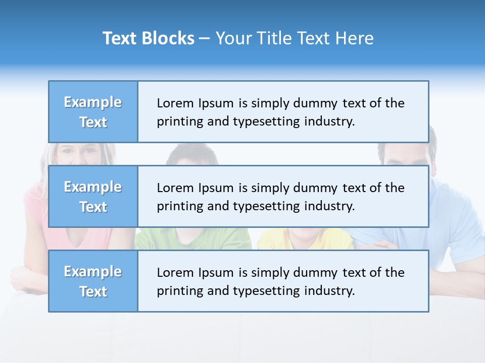 Happiness Sofa Infant PowerPoint Template