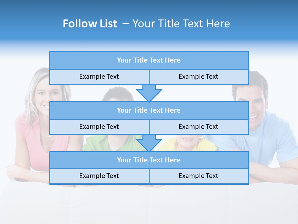Happiness Sofa Infant PowerPoint Template
