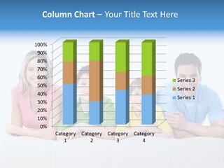 Happiness Sofa Infant PowerPoint Template