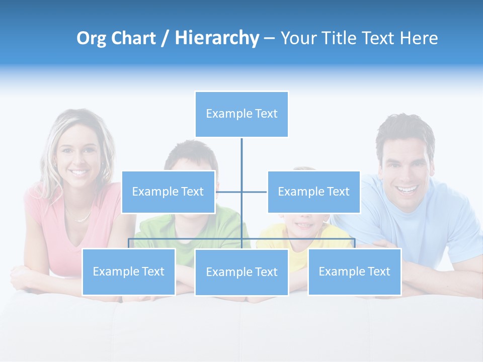 Happiness Sofa Infant PowerPoint Template